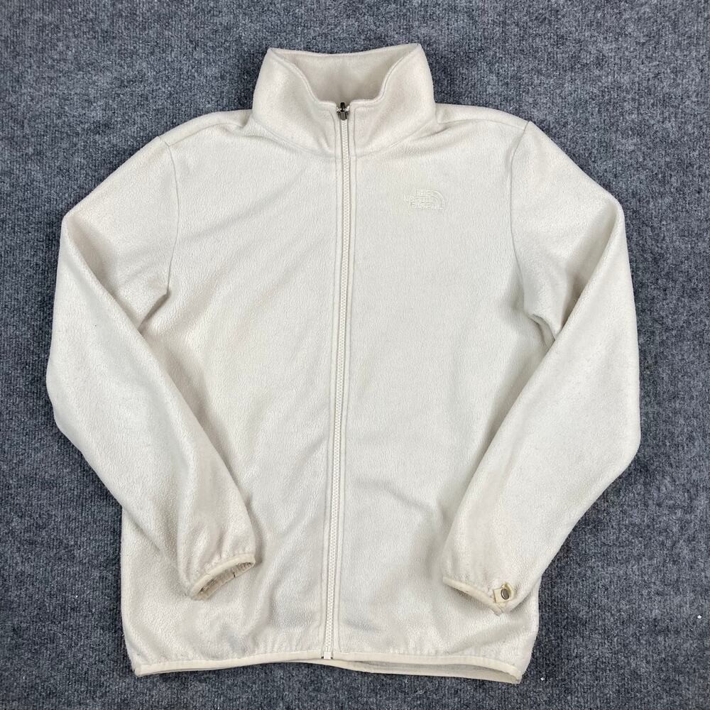 The North Face Jacket Boys XL Cream Fleece Full Zip Outdoor